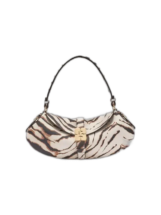 GANNI B-Kat Bag in Zebra — Egret