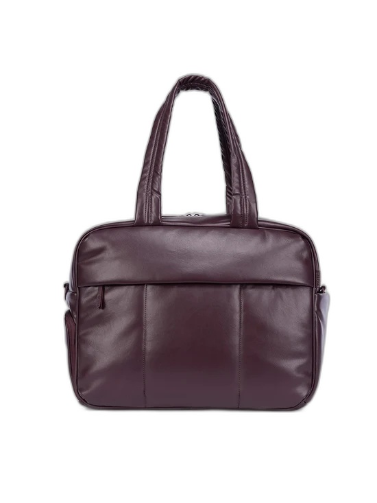CALPAK Luka Duffel in Vegan Leather — Dark Cherry