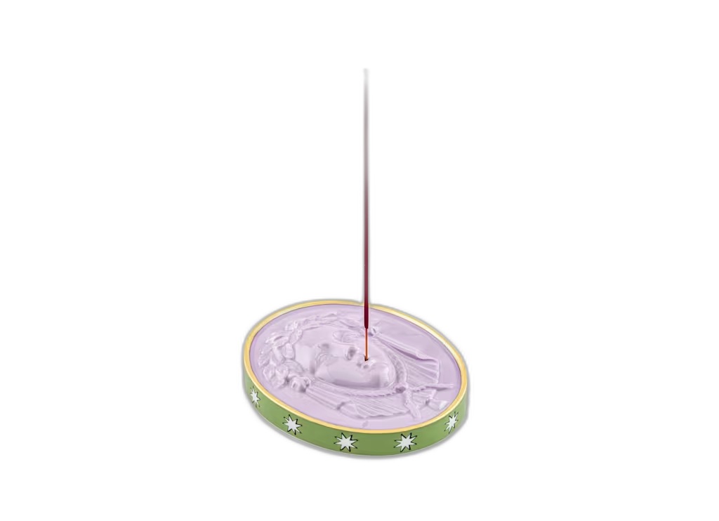 Ginori 1735 Il Frate Forest Porcelain Incense Burner — Forest / Violet motif