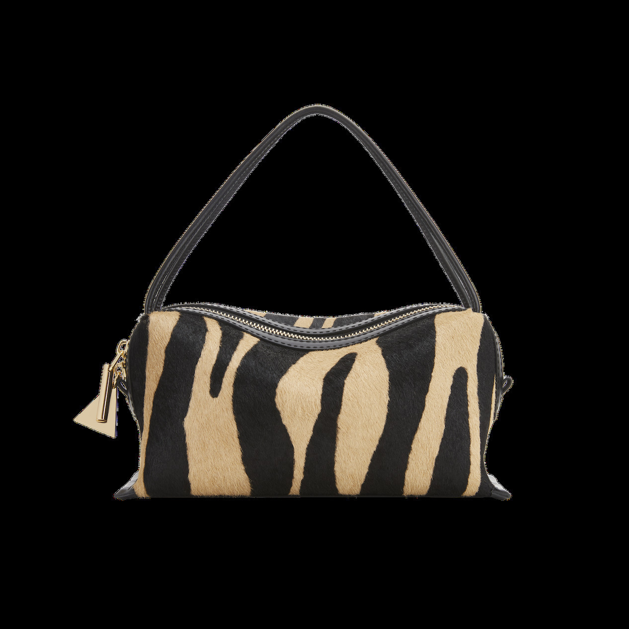 VERAFIED Zebra Calf Hair Café Mini Bag in Zebra / black — The Intended Gift