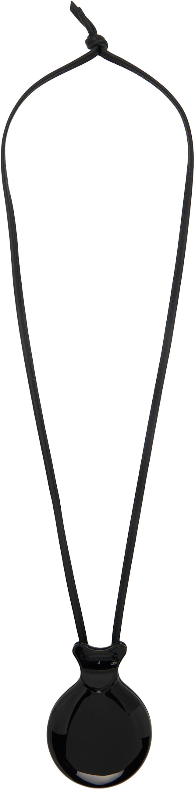 LEMAIRE Castanet Mirror Necklace — Black