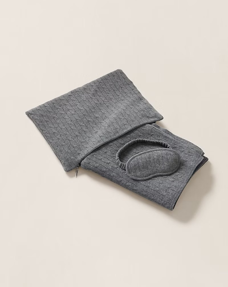 Ralph Lauren Home Cable Cashmere Travel Gift Set