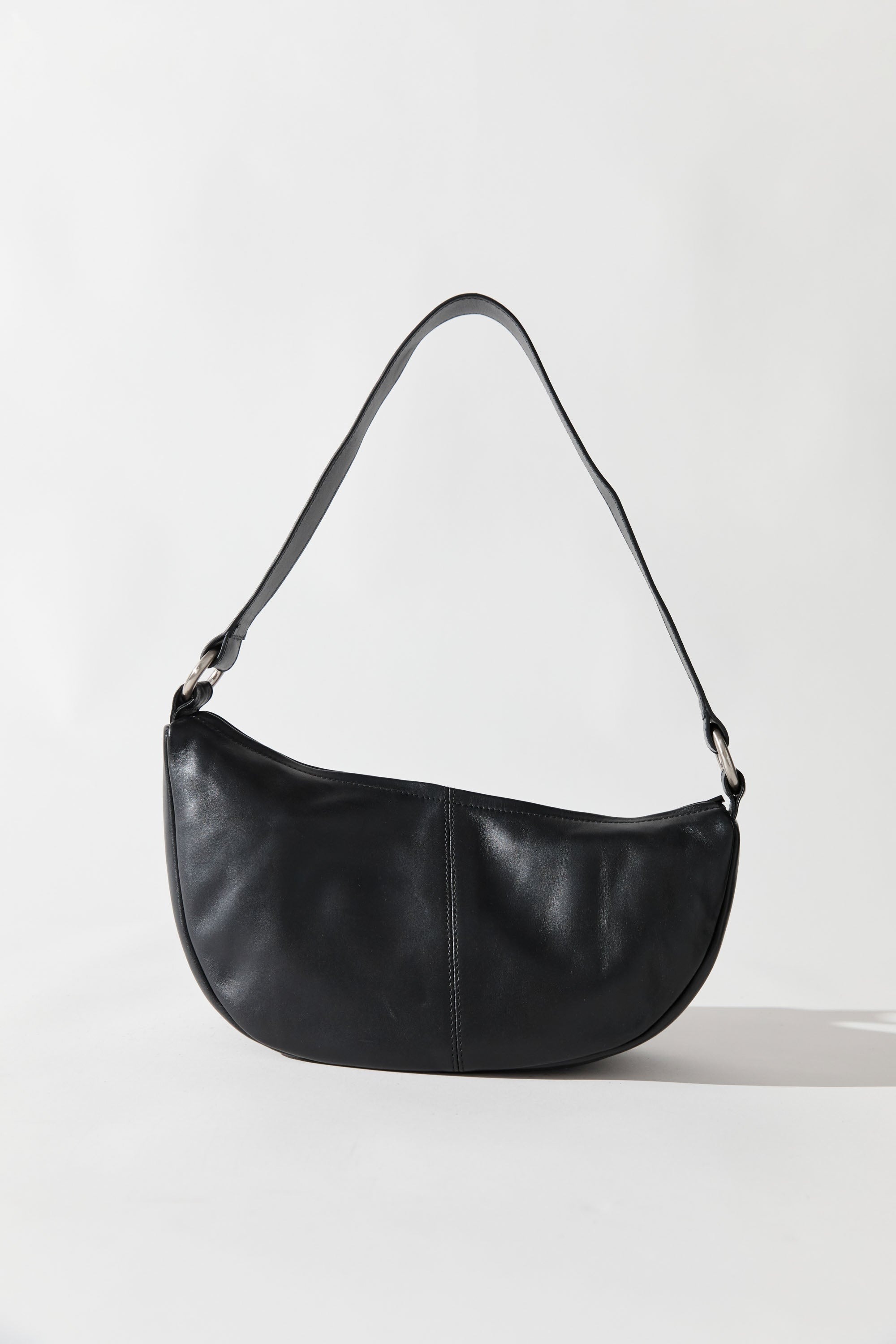 St. Agni Utility Crescent Bag — Black