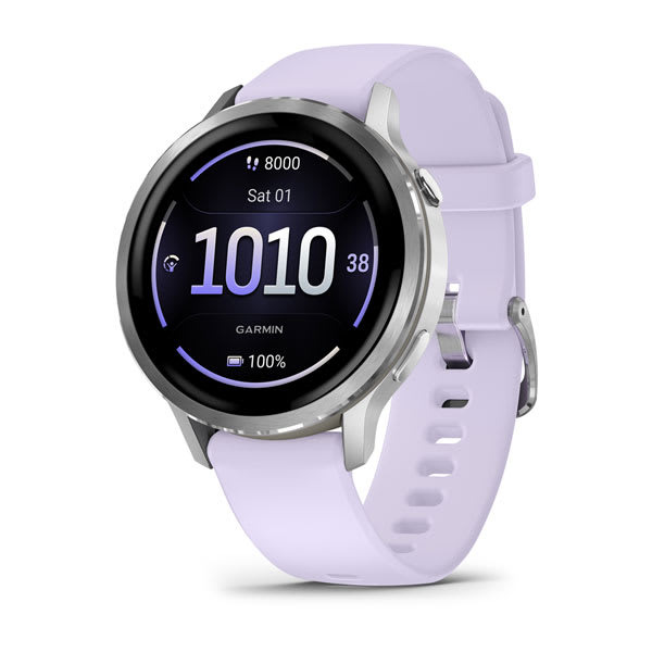 Garmin Venu 4 — 41 mm, Silver / Periwinkle