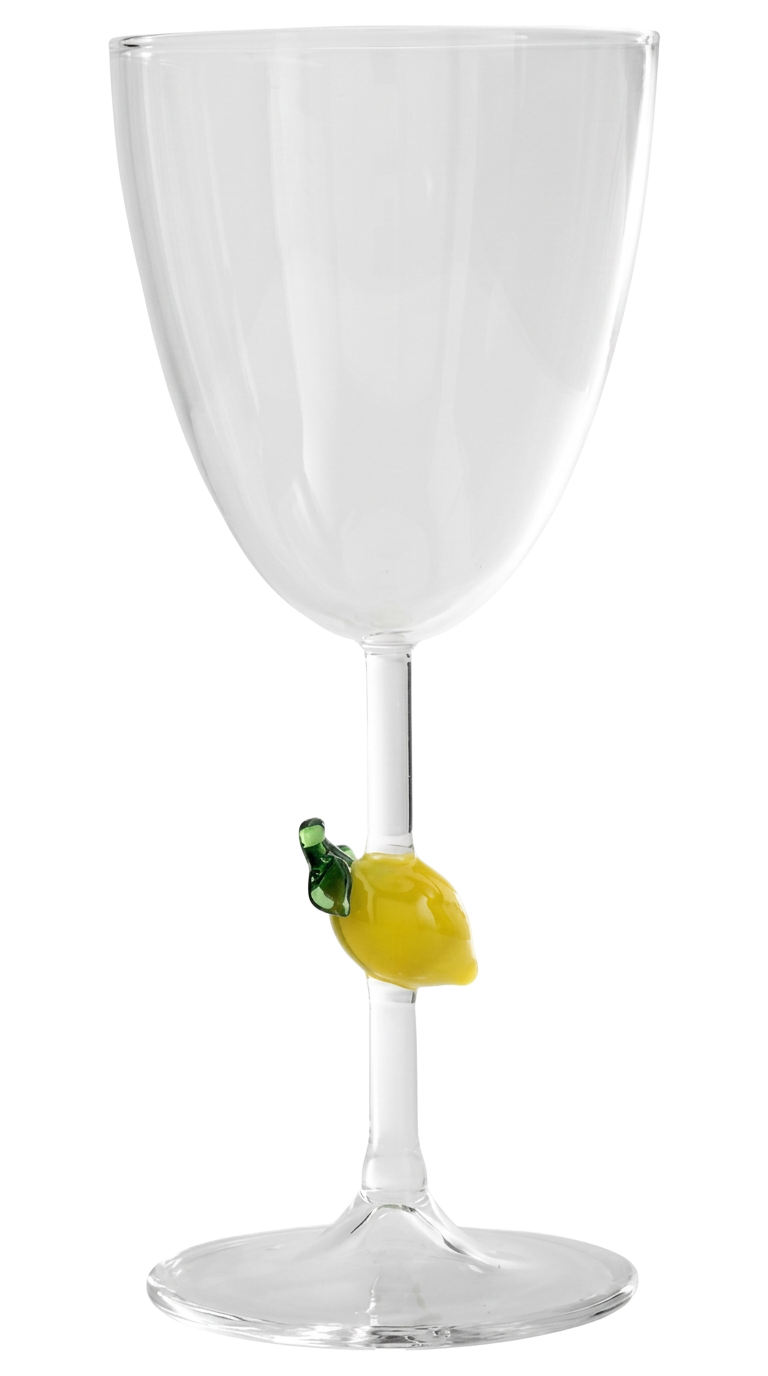 Zafferano Teca Frutta colored glass goblet hostess gift for her