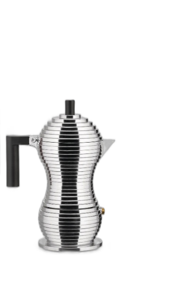 Alessi Pulcina Espresso Coffee Maker — Black
