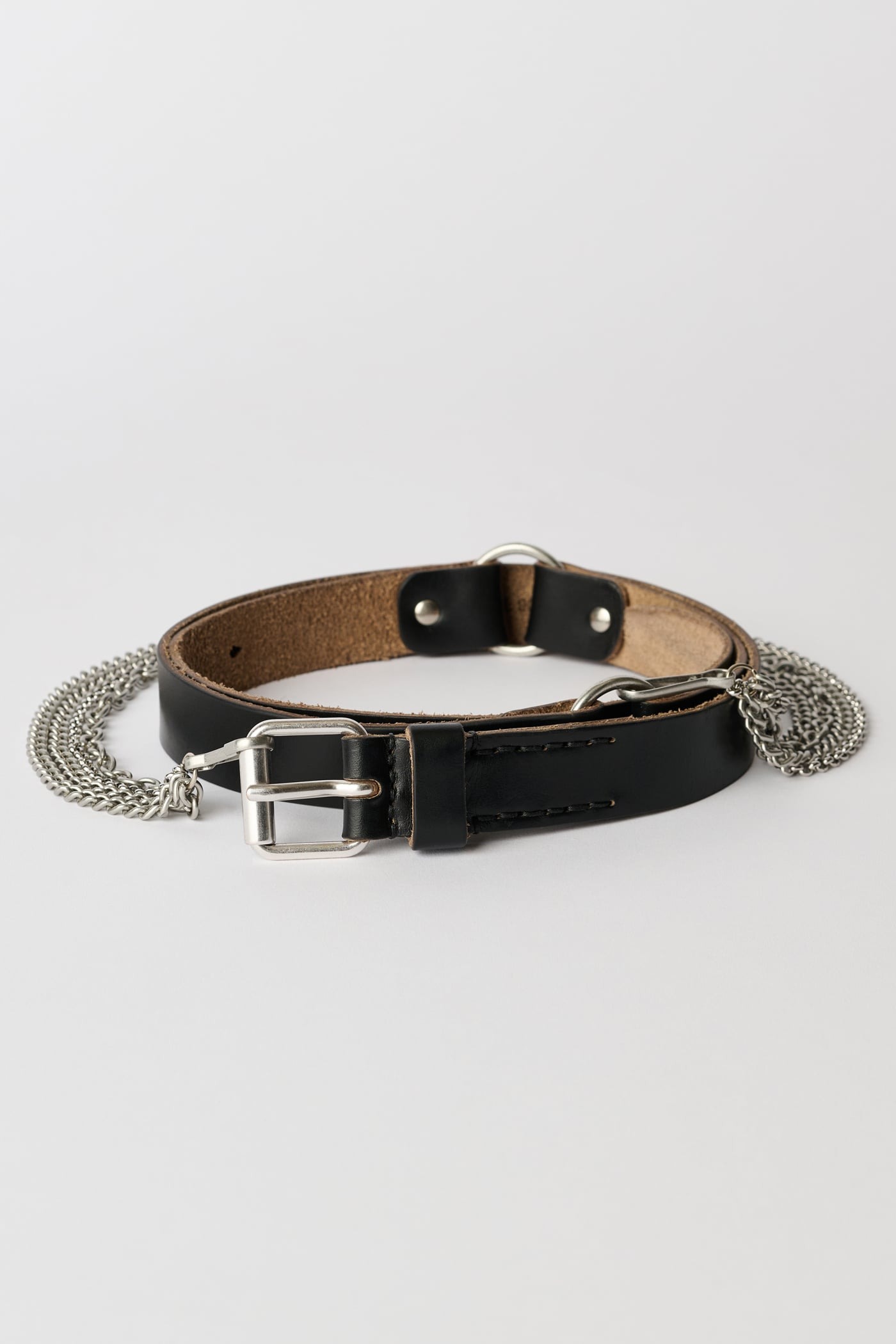 Our Legacy Chain Belt — Black Chromexcel Leather