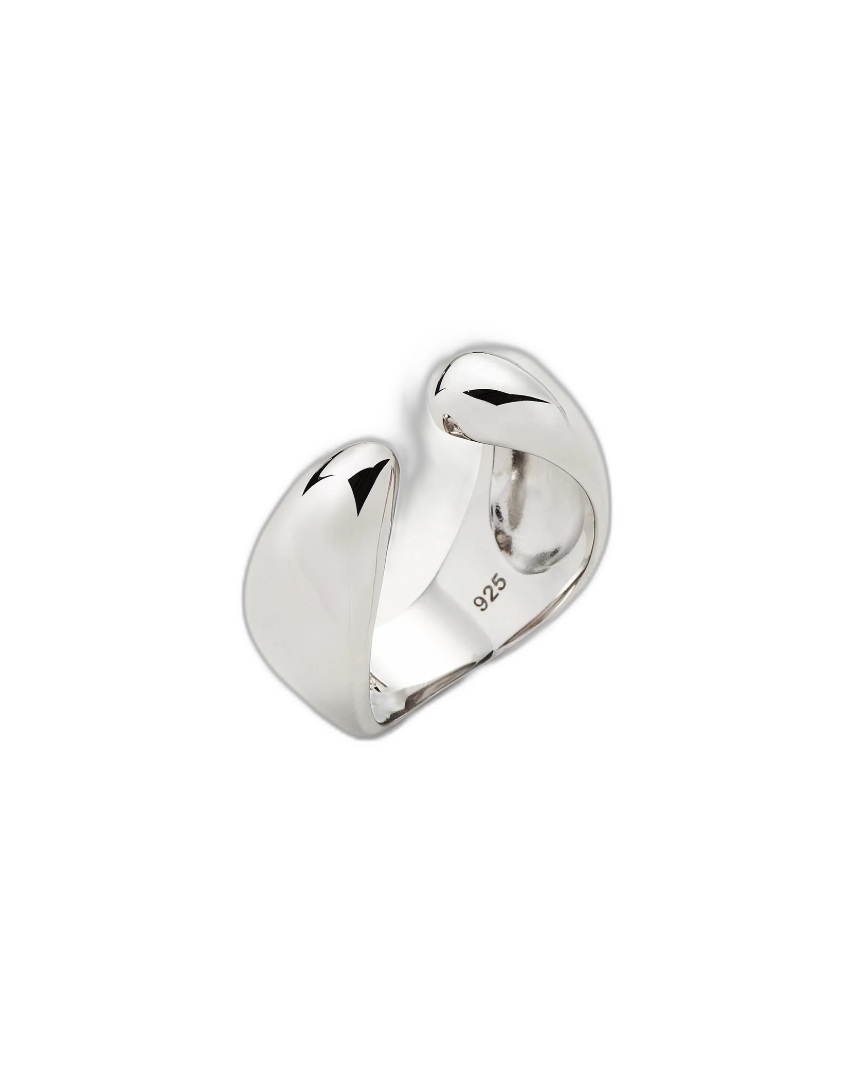 Missoma Savi Sculptural Open Stacking Ring — Silver