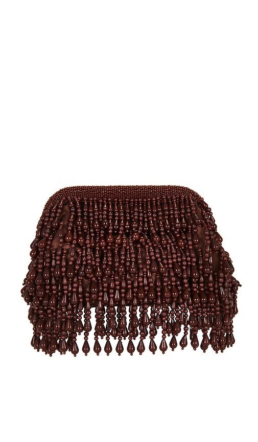 SIMONMILLER Beaded Drop Clutch in Chocolate — The Intended Gift