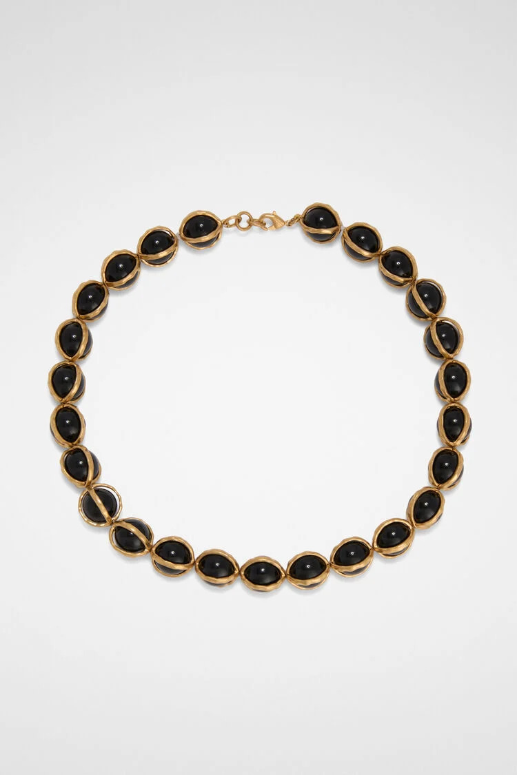 Jil Sander Black Onyx Necklace