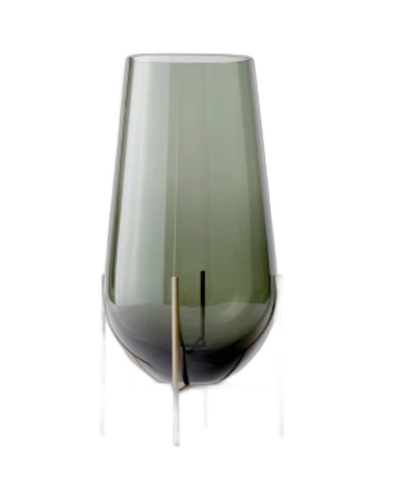 Audo Copenhagen Echasse Vase Smoked Glass