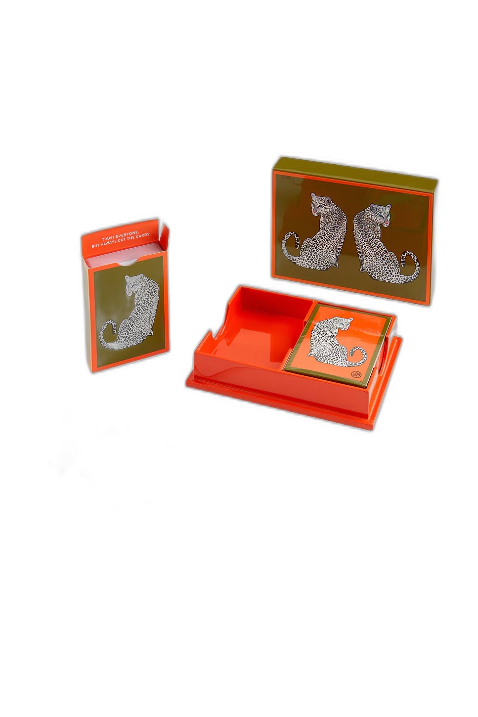 brand:Jonathan Adler Leopard Lacquer Card Set