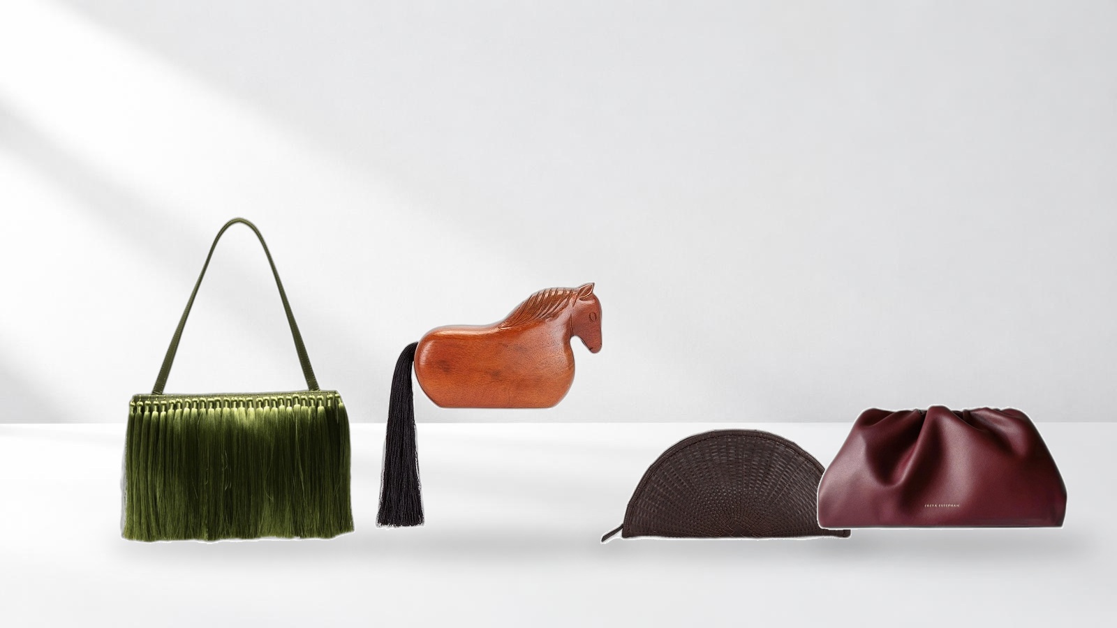 A still-life assembled from exact included bag photographs