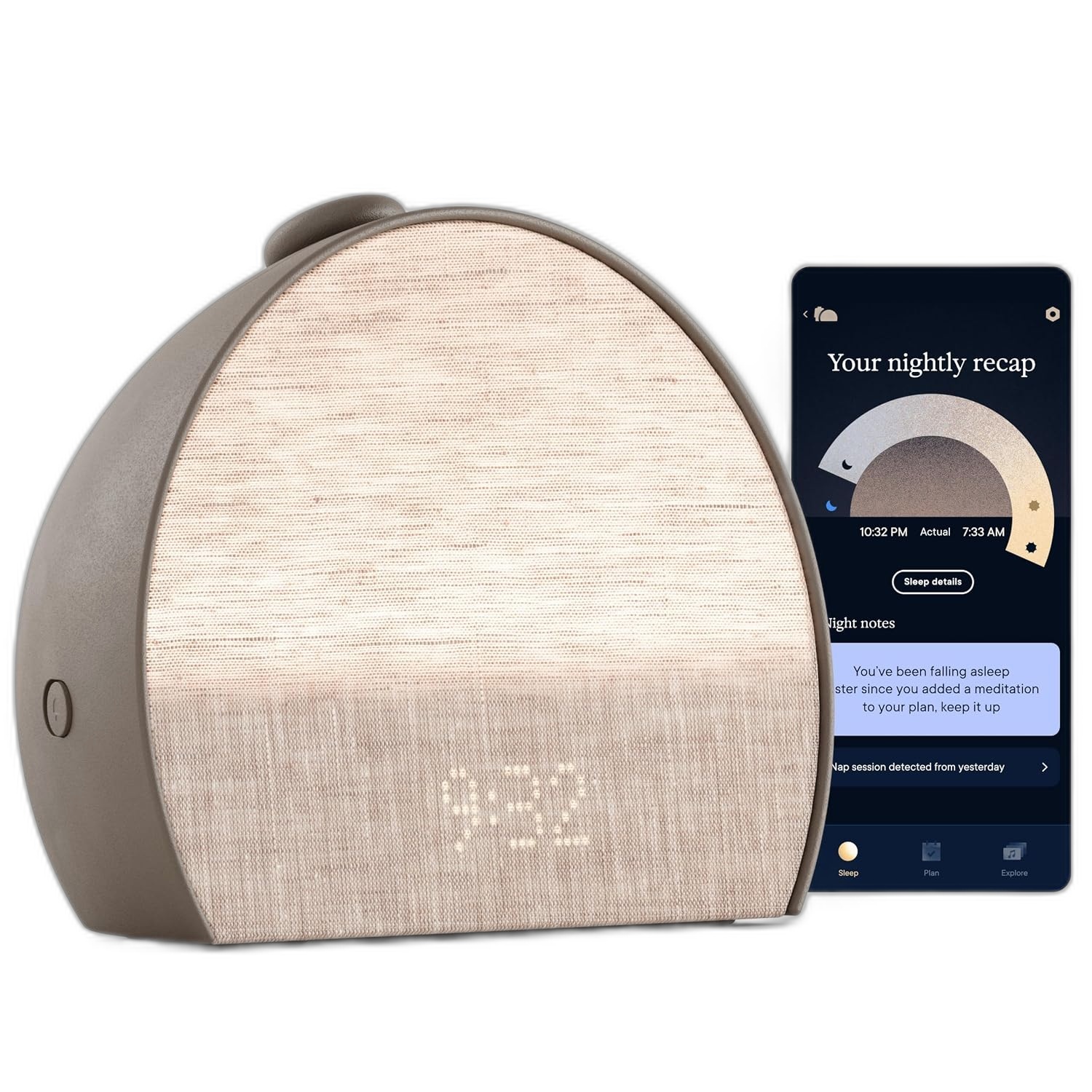 Hatch Hatch Sleep Clock, Contactless Sleep Tracker
