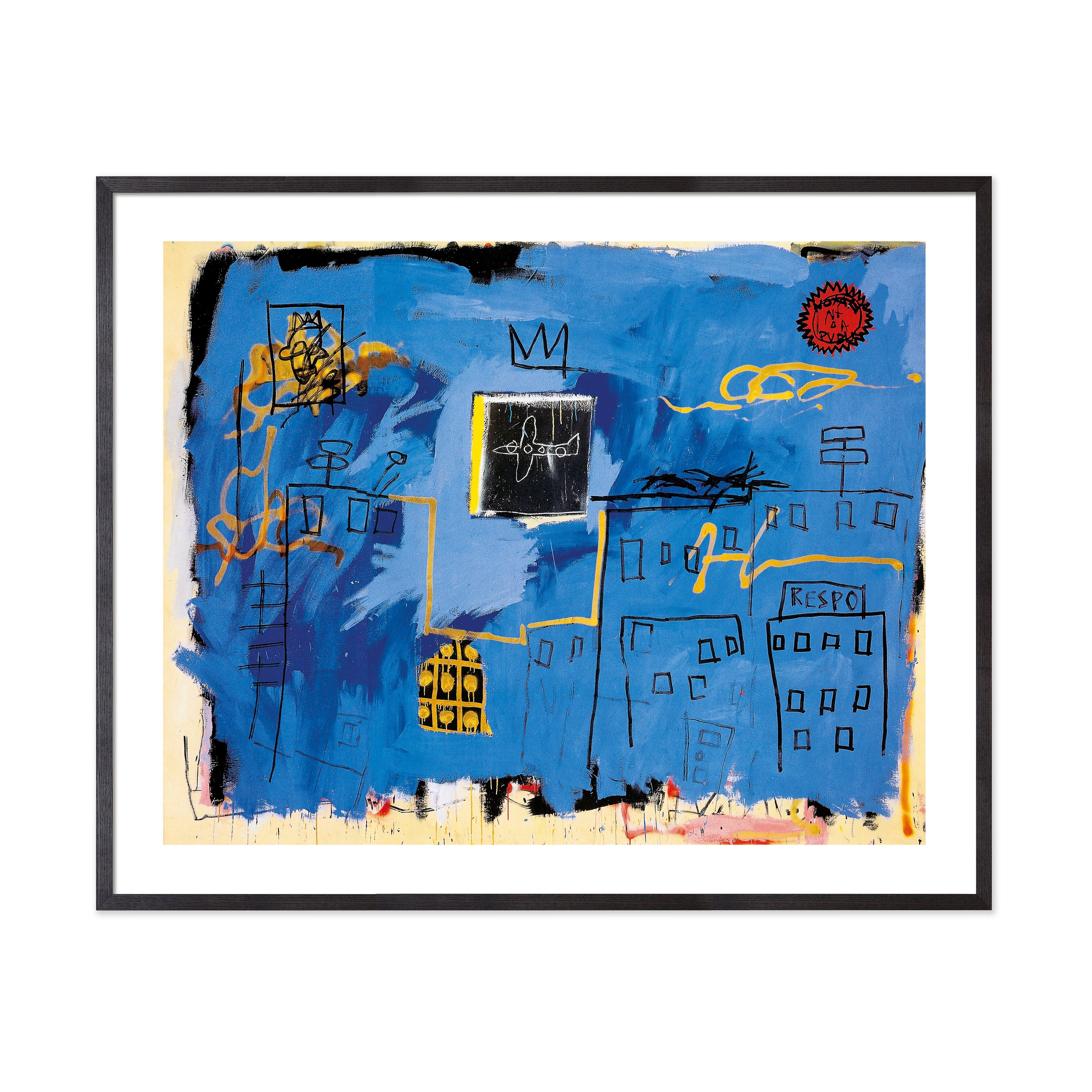 MoMA Design Store Jean-Michel Basquiat: Untitled, 1981 Framed Print