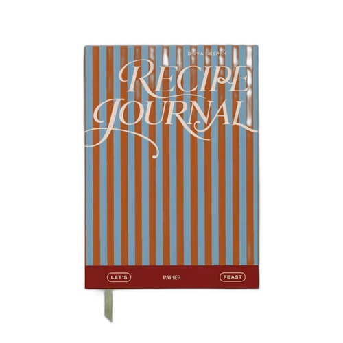 Papier Cabana Recipe Journal — Burgundy