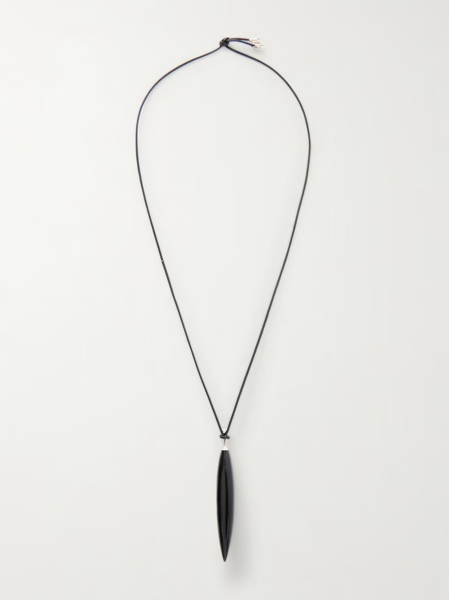 Sophie Buhai Onyx Crevice Pendant Necklace — Black