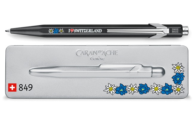 Caran d’Ache 849 Edelweiss Ballpoint Pen with Holder